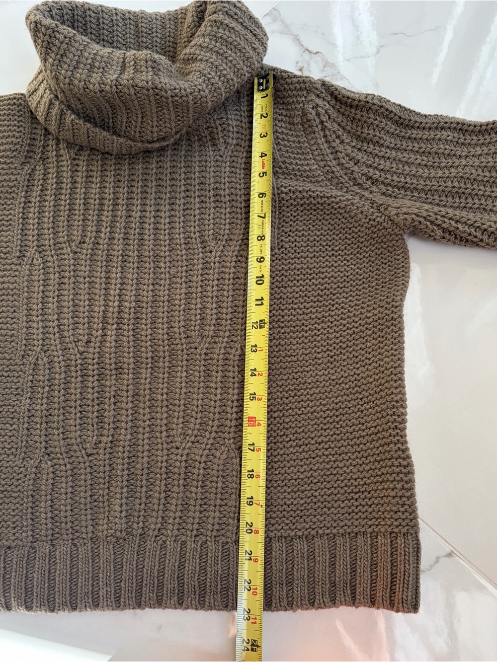 Banana Republic Chunky Cowl Neck Sweater - Olive - Picture 8 of 8